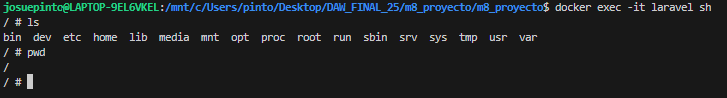 Laravel funcionando correctamente